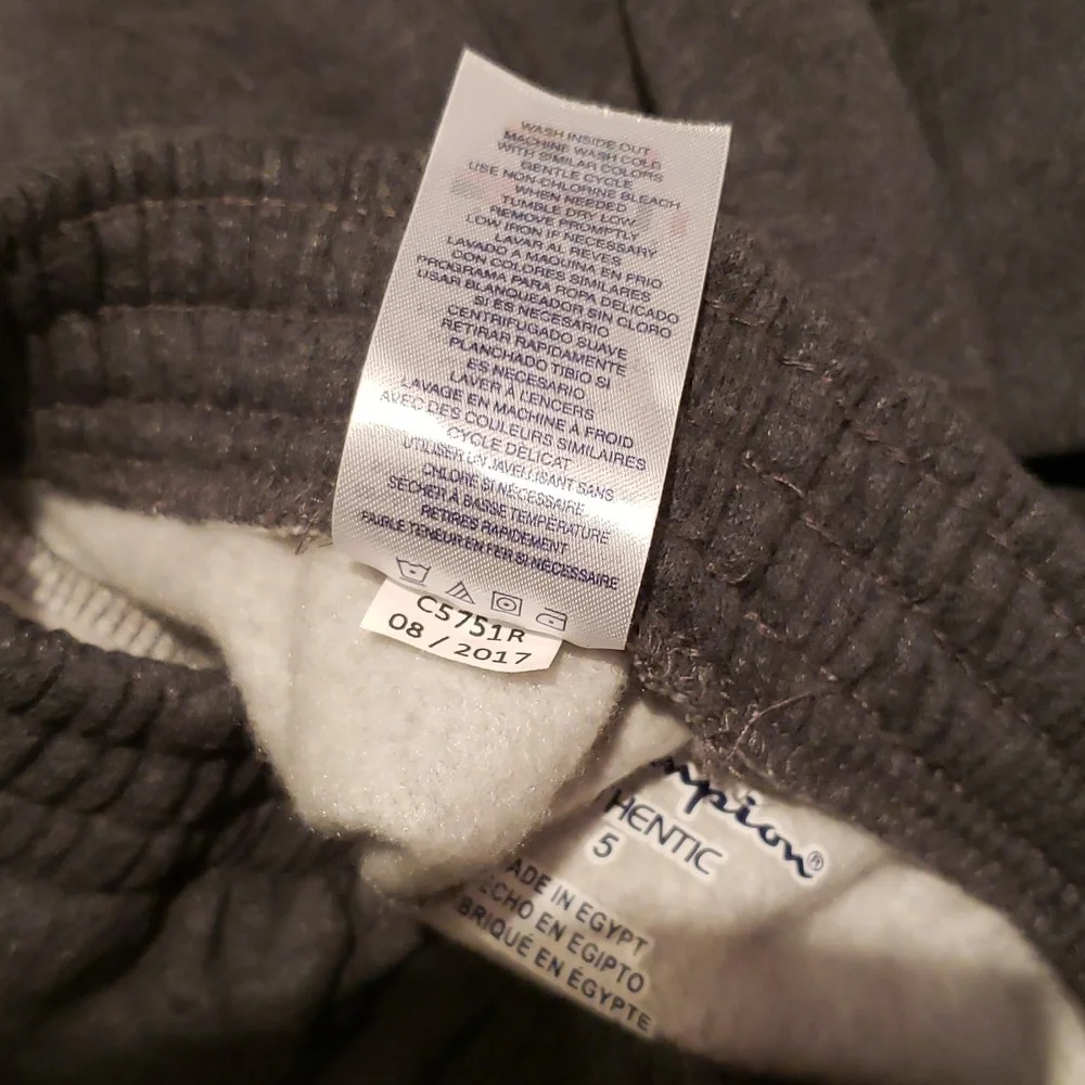 Champion NEW Active Jogger Pants Sweatpants Boy's Toddler Kids Warm Cotton GREY